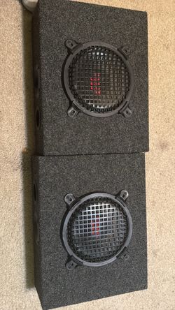 RadioShack 8in sub 2 way Speakers Ported box [Pair]