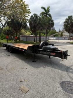 Rawmaxx 8.5 x 25 Bumper Pull Flatbed Trailer 20k