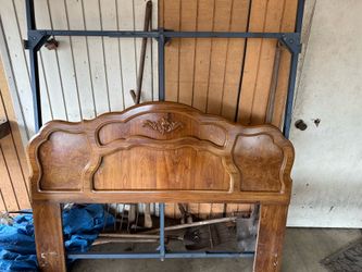 Queen size bed frame and headboard $0