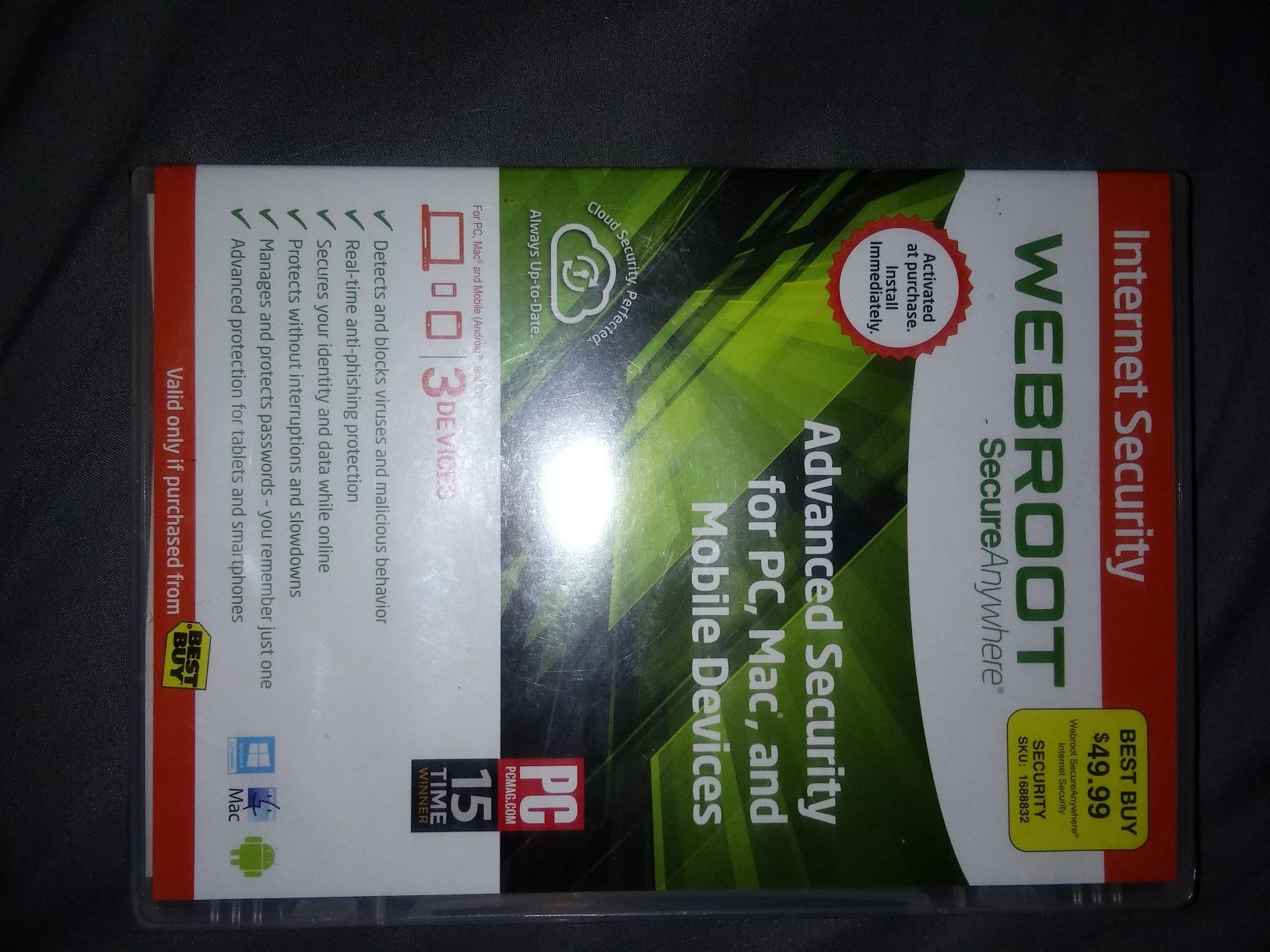 Webroot advanced security