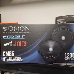 New!! Orion (2) 8" Mid Range Speakers 