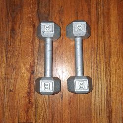 8 Pound Dumbells 