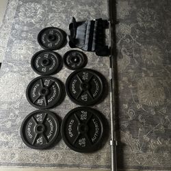 Barbell And Weight Set 