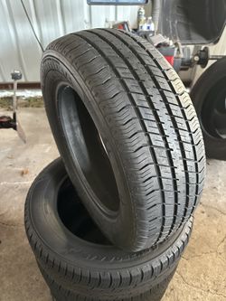 225-60-16=Used tires top condition balance installation included $55 PER TIRE