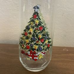 Vintage Christmas Tree Glass