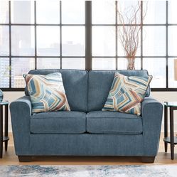 Cashton Casual Loveseat for Living Room, Blue
