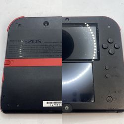 Nintendo 2DS Black n Red Zelda Four Swords W Charger Original Stylus FTR-001