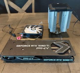 PNY 5060 TI 16 gig GPU & Digital Thermal CPU Heat Sink