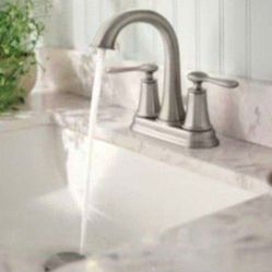 KOHLER Venza 4 in. Centerset Double Handle Bathroom Faucet in Polished Chrome