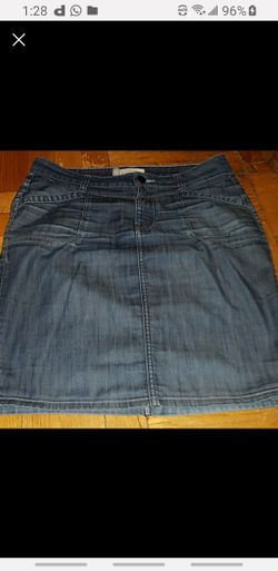 Anthropologie Denim Pencil skirt