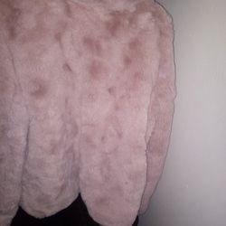 Baby Pink Dyed Mink Coat