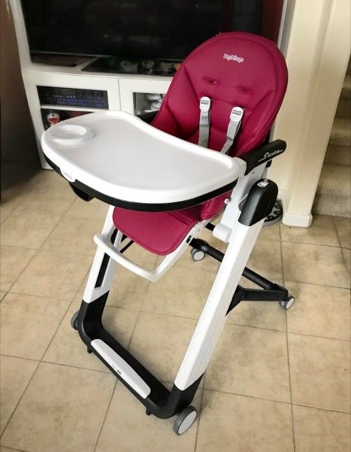 Peg Perego Siesta, Grow With Baby Folding High Chair & Recliner Adjustable