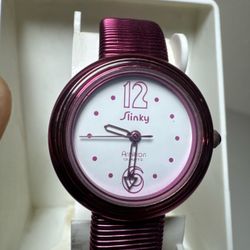 Vtg Pink and purple slinky armitron watches