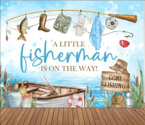 Little fisherman on his way decorations