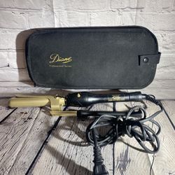 Diane Ceramic Barrel Spring Curling Iron 1" Dual Voltage Great for Travel