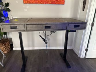 Rustic adjustable Desk