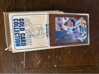 1997 Bleachers 23KT Gold "Diamond Stars" Sculptured Trading Cards w/ Original Boxes & COAs