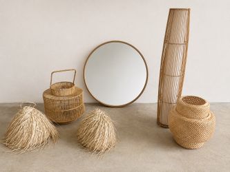Boho Rattan & Woven Home Décor Bundle