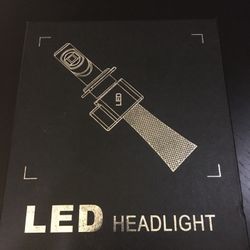 Led Headlights Set Used Bright White