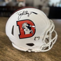 Denver Broncos Autographed John Elway Authentic