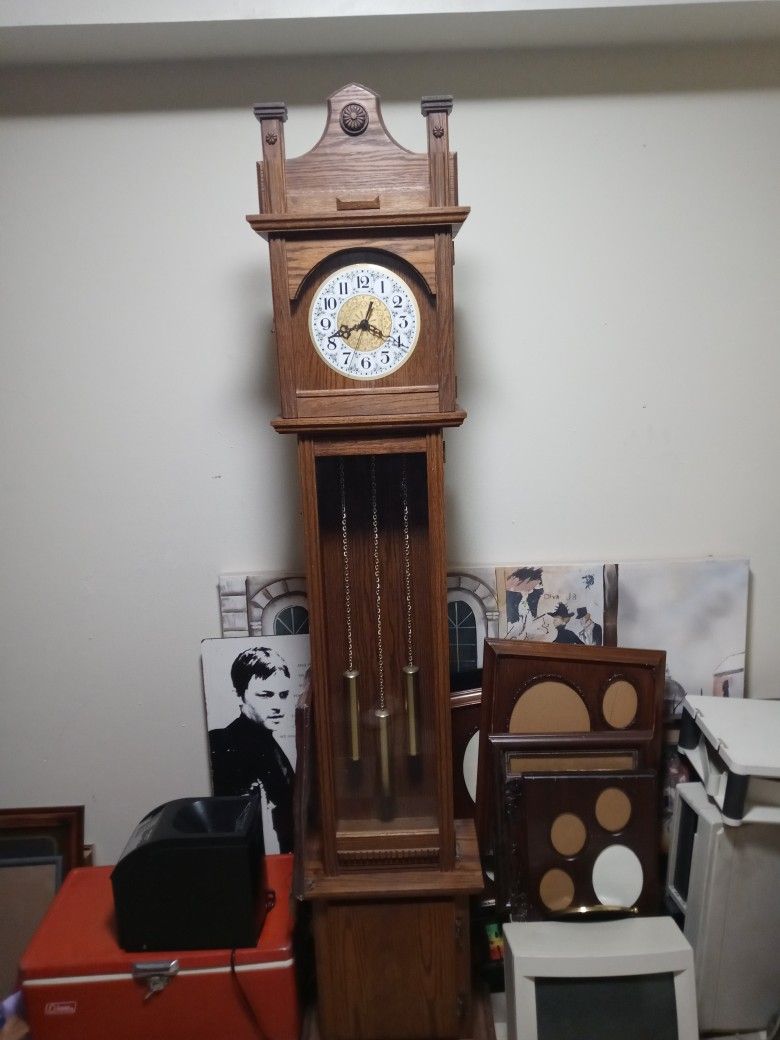Grandfather Clock And Picture Frames Cooler