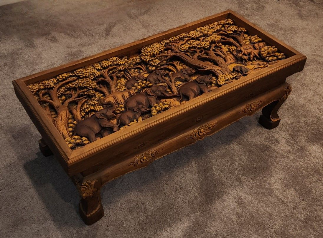 COFFEE TABLE - SOLID TEAK WOOD