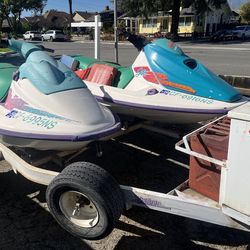 Sea-Doo personal watercrafts (PWCs) WITH TRAILER