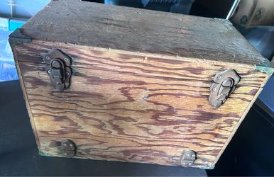Vintage Wooden Tackle Box