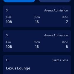 6/17 Shakira Concerts 2 Tickets And Lounge Passes