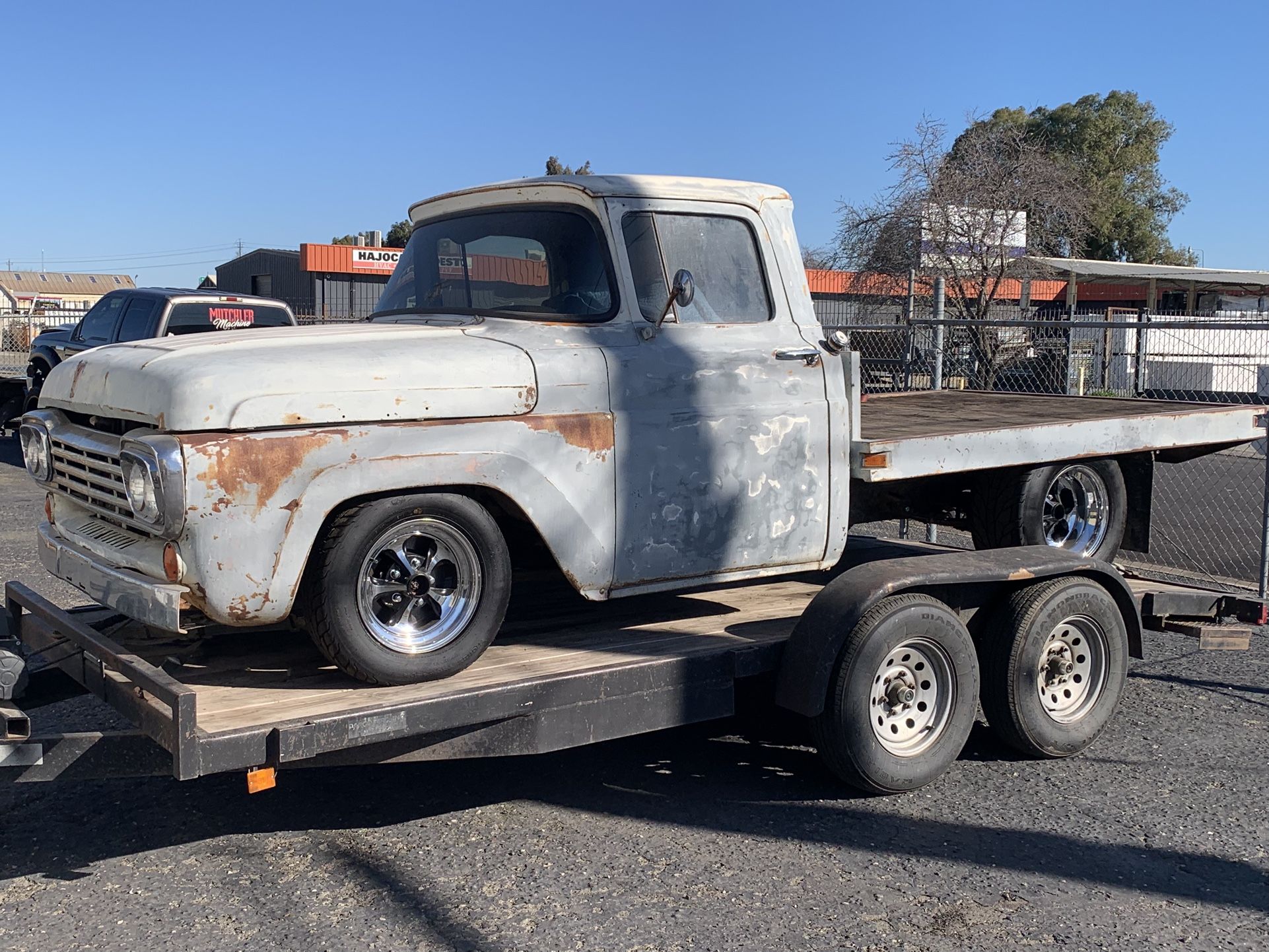 1958 Ford F100 Flat Bed Hot Rod Truck Car Rat Rod