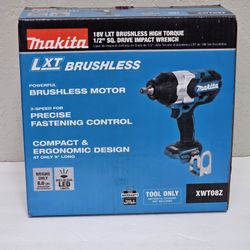 Makita 18V LXT Lithium-Ion Brushless Cordless High Torque 1/2 in. 3-Speed Drive Impact Wrench (Tool-Only) Brand New 