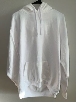 White Pullover Hoodie Sweatshirt XL