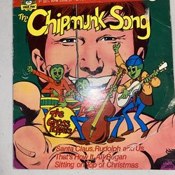 Vintage The Grass Hoppers The Chipmunk Song 45 Rpm Record~ #2609