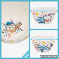 DISNEY STITCH RAMEN BOWL WITH CHOPSTICKS 