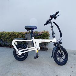 ENGWE O14, Shaft Drive Design (chainless) Mini Folding E-Bike for Adults Teens 14" Fat Tire 400W 15.6Ah Battery Max 20mph 50Miles Electric Bike