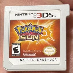 Nintendo 3DS Pokemon Sun Cartridge Only