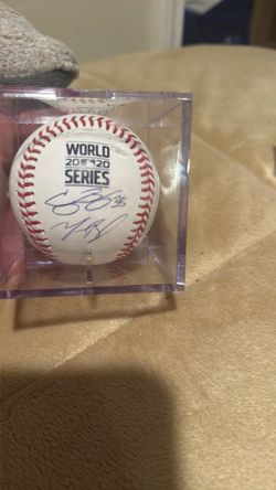 Mookie Betts and Cody bellinger signed baseball