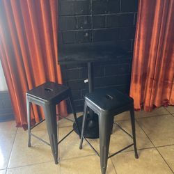 Table And Both Chairs 