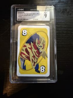 2021 Pokemon JP Pocket UNO Zamazenta #8 Yellow CGC 9 Mint