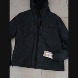 Levi's Men's Hooded Jacket. New. Sz Medium 