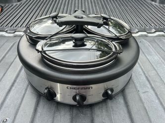 Triple slow cooker Buffet server