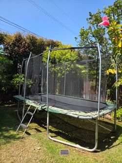 Skywalker Trampoline 14X8 15x9 FT Rectangle Trampoline with Enclosure Net