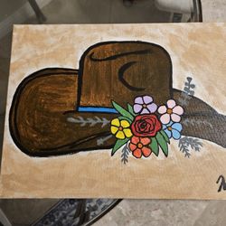 Cowboy Hat Painting 