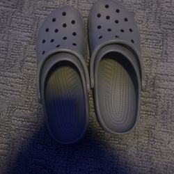Grey Crocs 