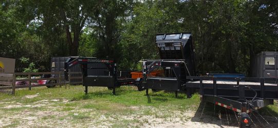 Roll off dump trailer