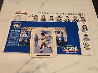 Various 1990s Soccer Autographs Cobi Jones San Jose Clash Quakes