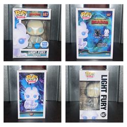 Funko Pop HOW TO TRAIN YOUR DRAGON Light Fury (Glitter) Exclusive