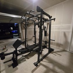Smith Machine 2001 | Multi-Use Adj Bench | Gym Equipment | Fitness | Squat Rack | Excercise |🔴WEIGHTS AND BARBELL SOLD SEPARATELY 🔴 FREE DELIVERY 🚚