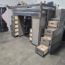 Twin Loft Bed And Mattress 