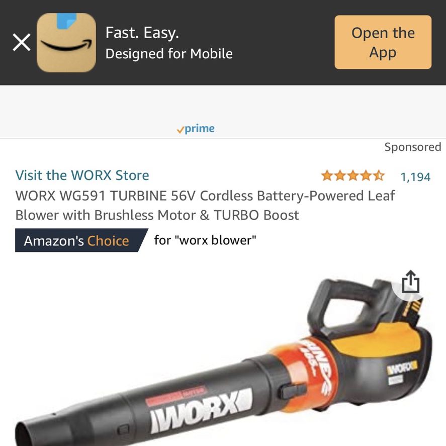 Leaf Blower -tool only